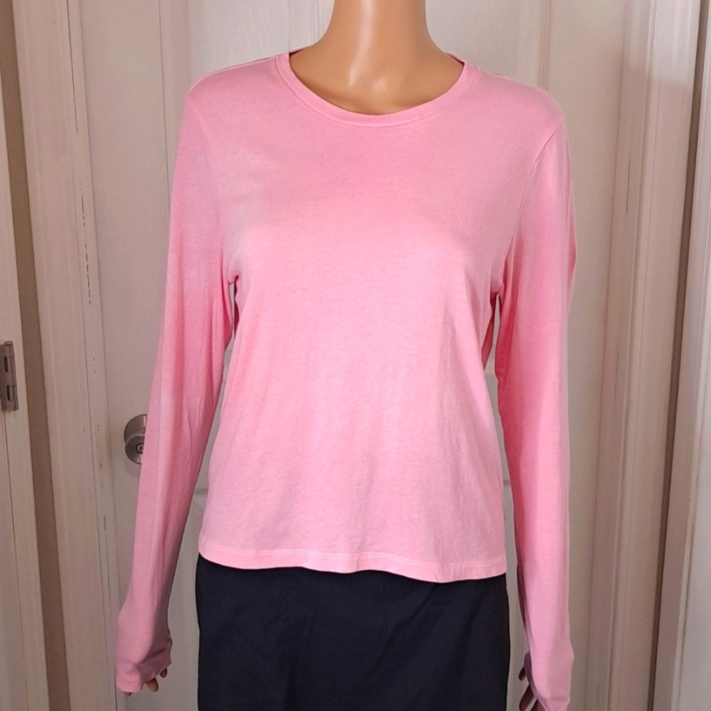 Pink by Victoria's Secret Pink Long-Sleeved Campus T-Shirt